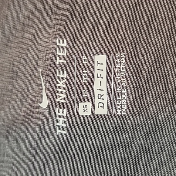 Nike Women’s DRI-FIT T-Shirt Pink Gray [AQ3212-091] Pink Swoosh Gym Running Dry - Picture 6 of 7